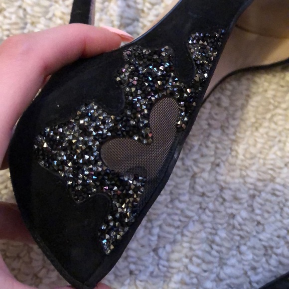 Jimmy Choo black crystal pump 37.5 - Picture 6 of 8